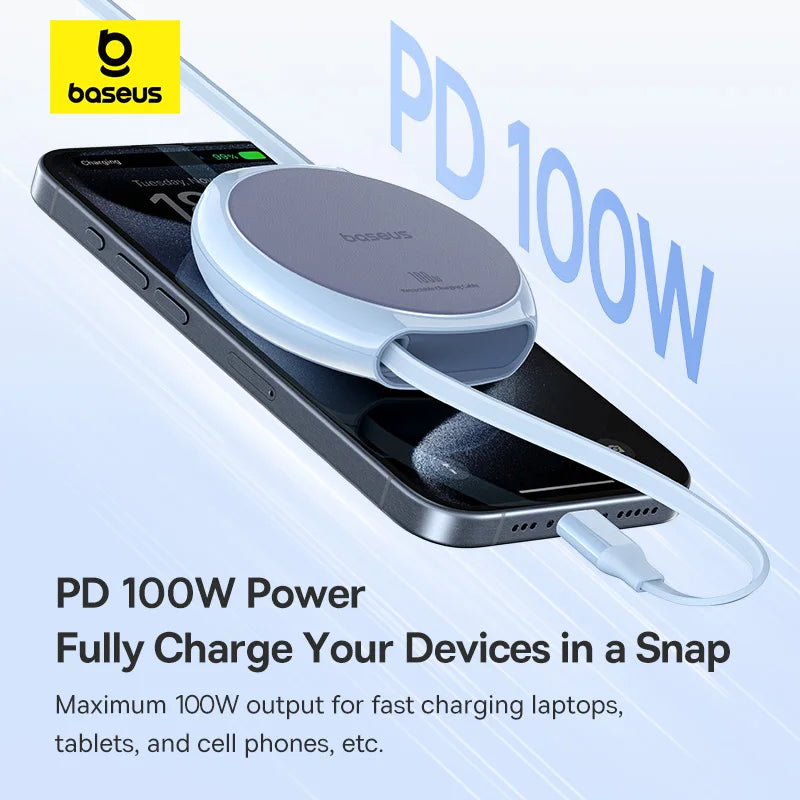 Baseus 100W USB-C Retractable Charging Cable