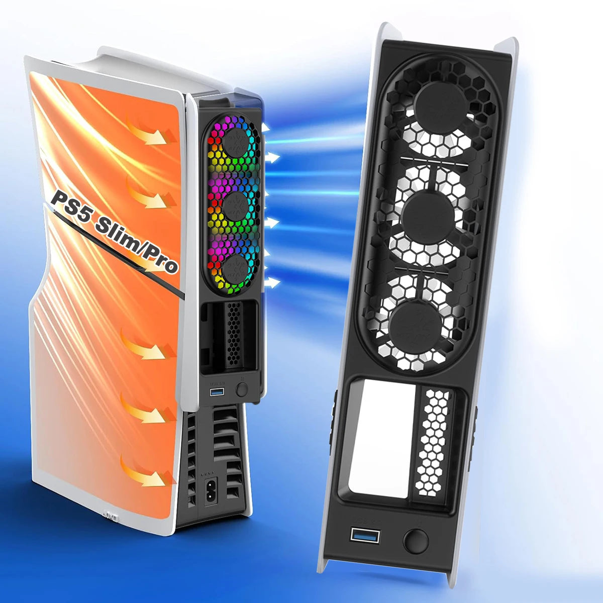 PlayStation 5 Pro Cooling Fan with LED Lights