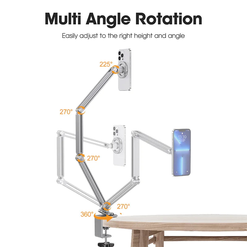 Flexible Phone Stand with Adjustable Arm