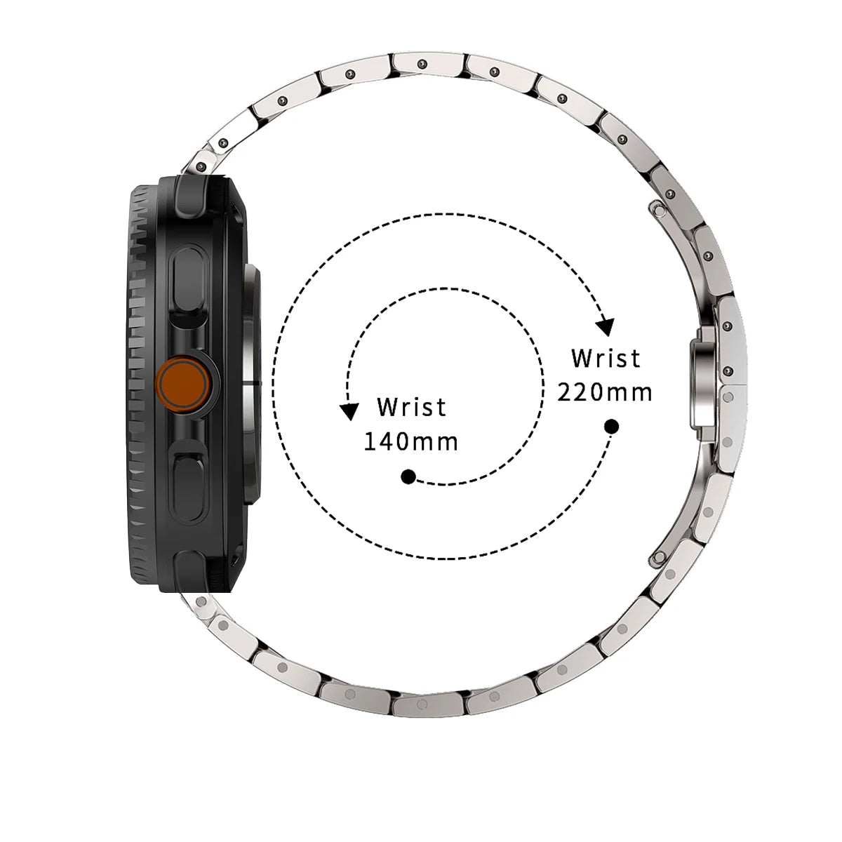 Durable Titanium Metal Wristband for Samsung Galaxy Watch 8 & Galaxy Watch 8 Classic