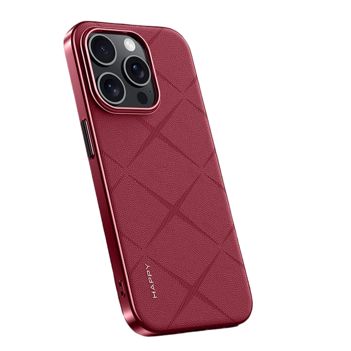 Fashion Stars Plaid Texture PU Leather Case for iPhone 16 Series