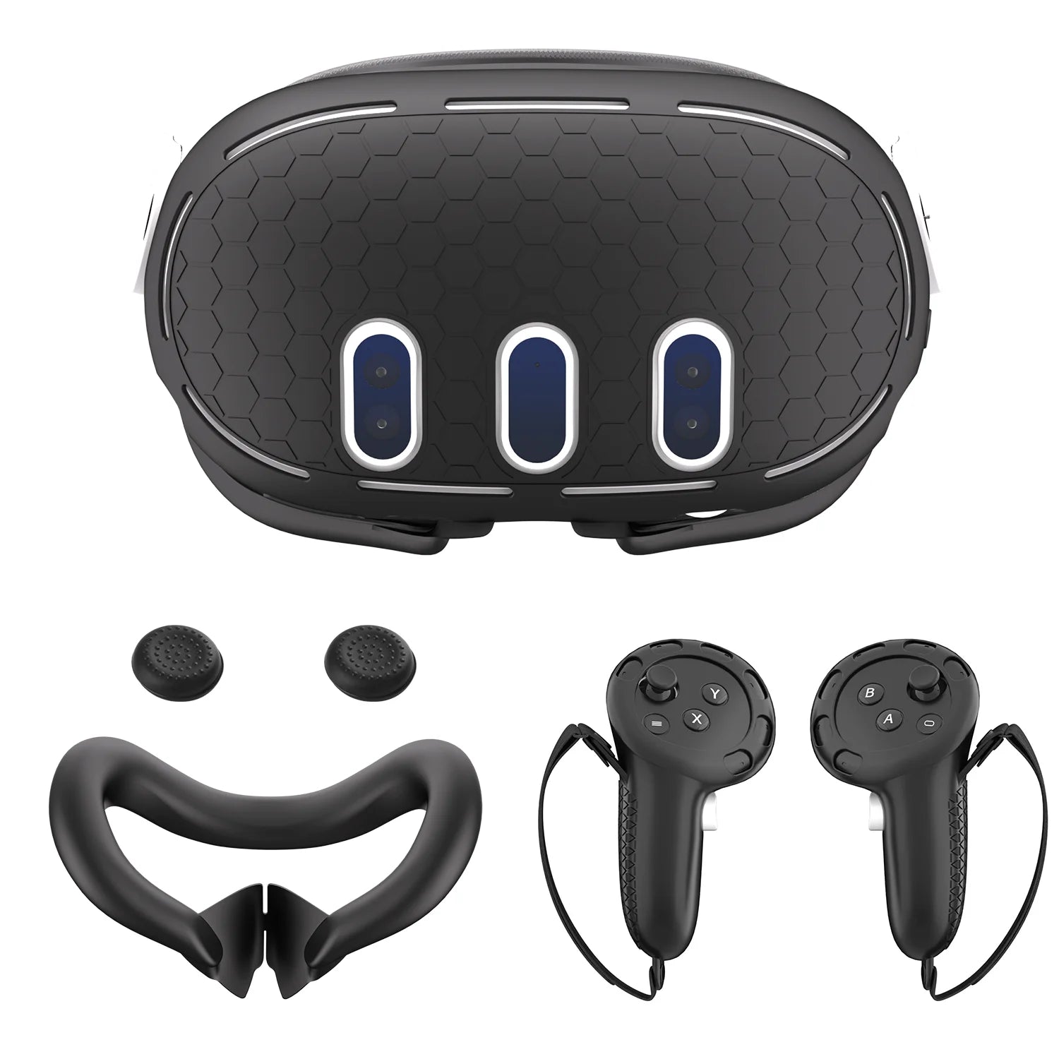 Silicone Protective Cover Bundle for Meta Quest 3