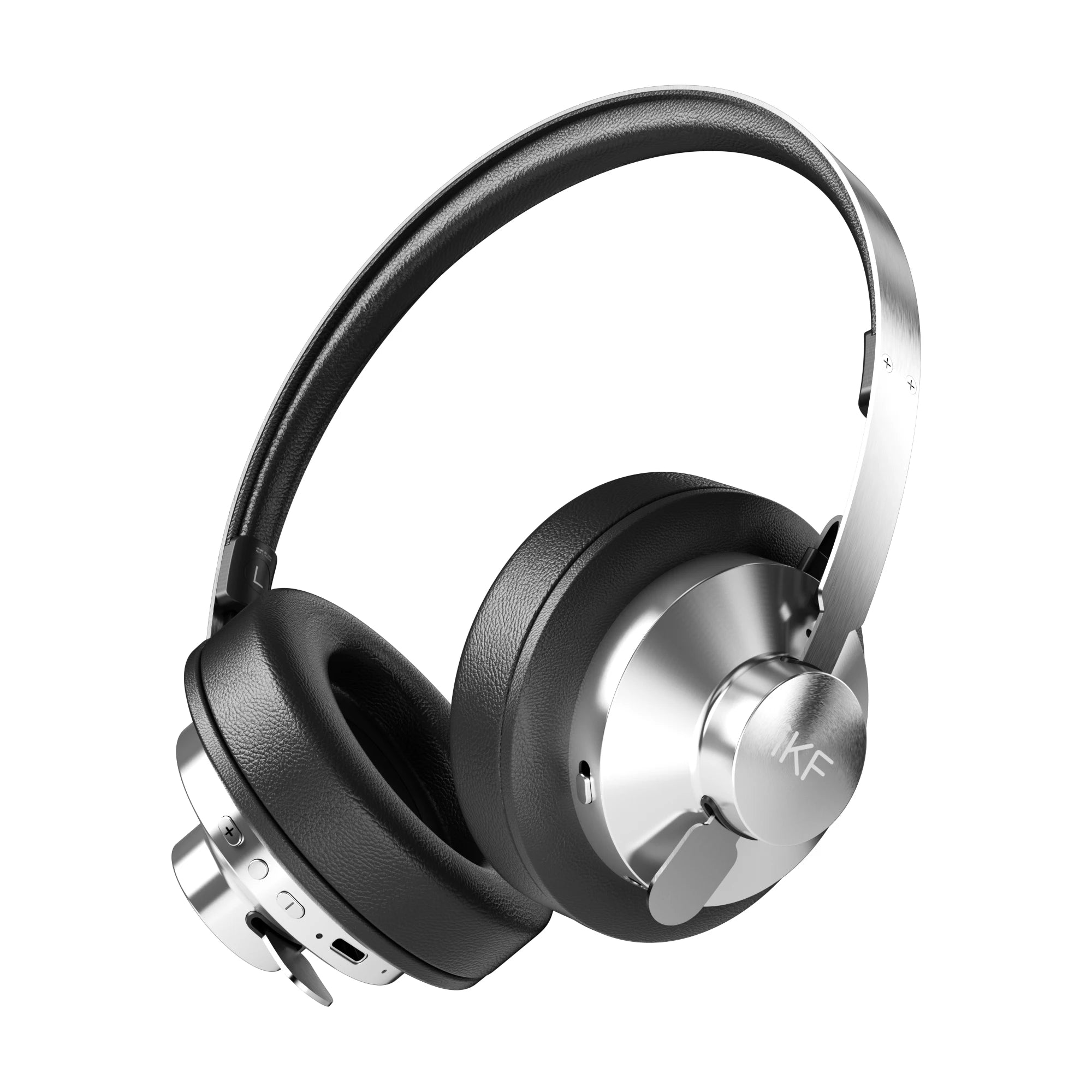 iKF Metal Over-Ear ANC Bluetooth Headphones