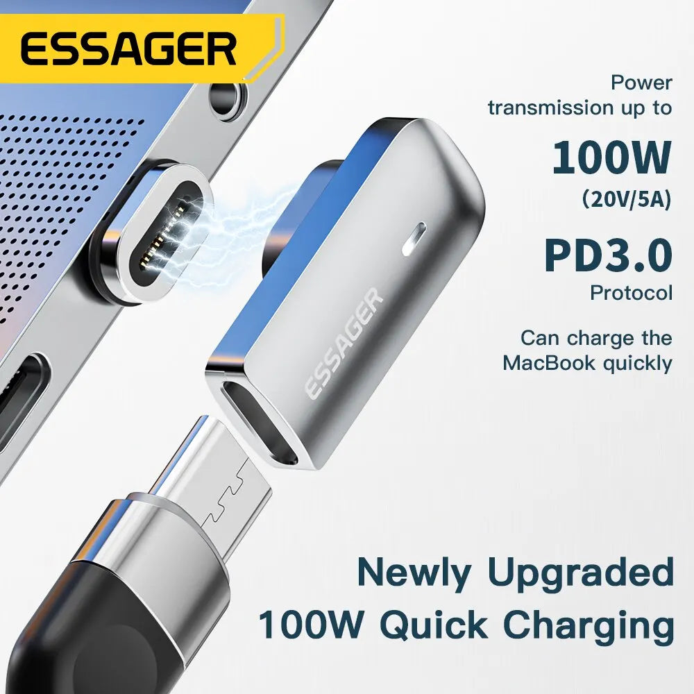 Essager PD 100W Magnetic USB-C OTG Adapter