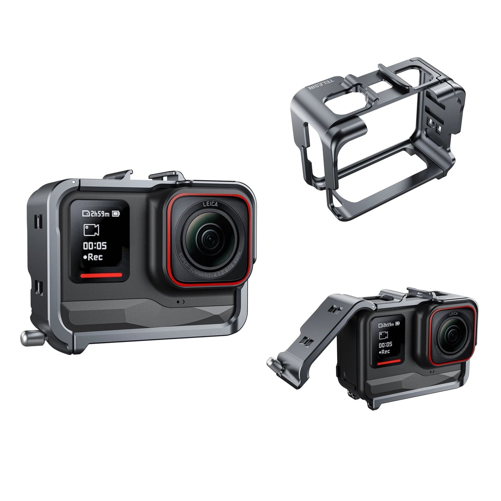 TELESIN Durable Aluminum Alloy Protective Frame for Insta360 Ace & Ace Pro