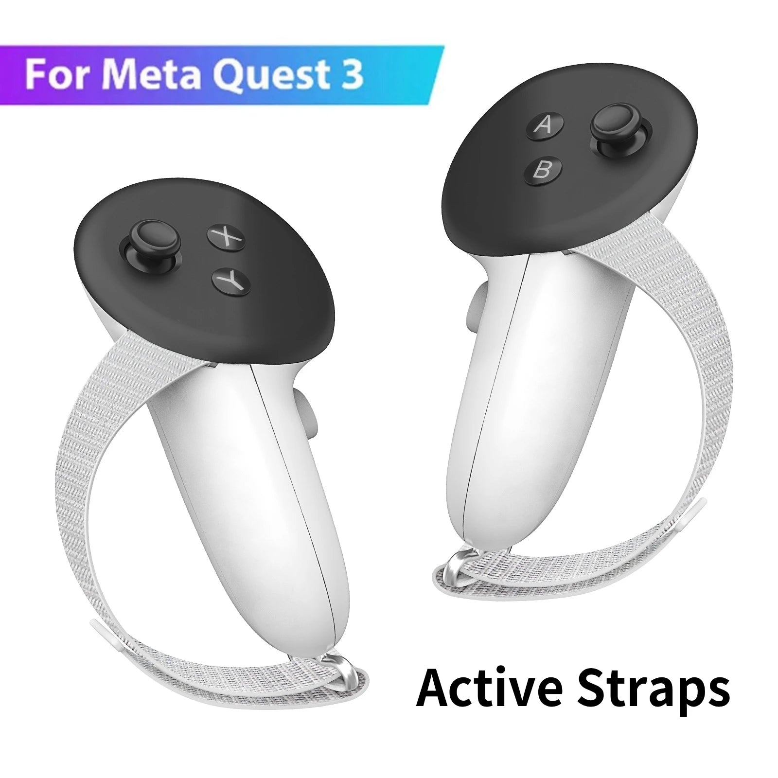 Anti-Fall Adjustable Hand Strap with Battery Cover for Meta Quest 3/3S Controllers