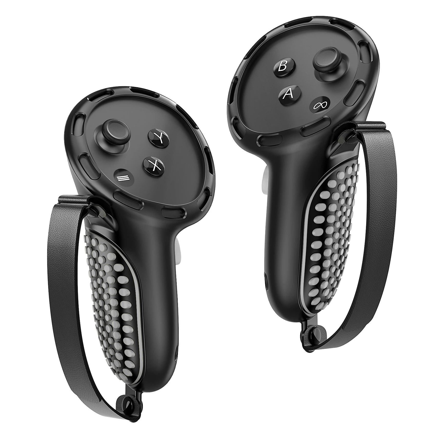 Silicone Touch Controller Grip with Adjustable Anti-Throw Strap for Meta Quest 3 / 3S