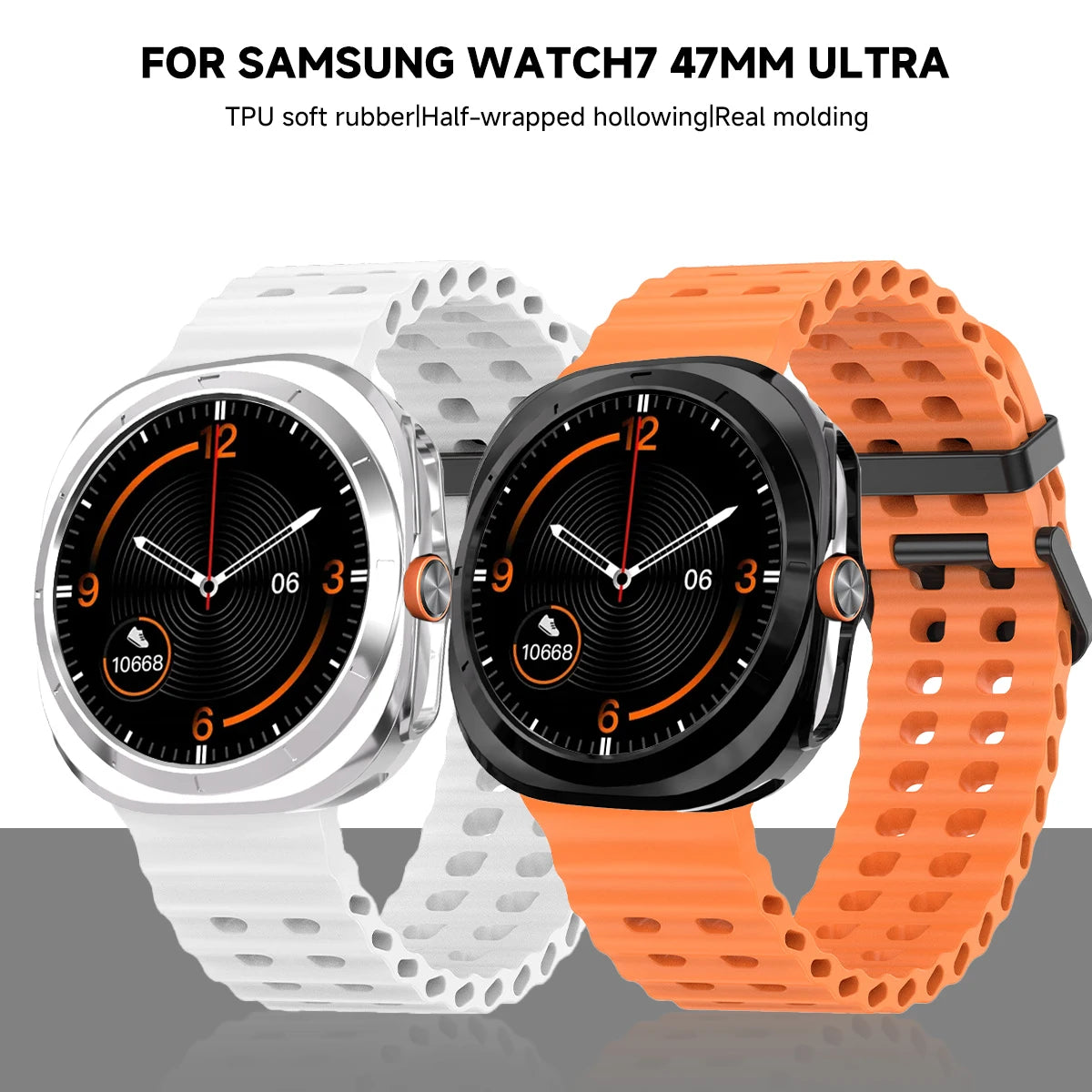 Soft TPU Bumper Protective Case for Samsung Galaxy Watch Ultra and Samsung Galaxy Watch Ultra (2025)