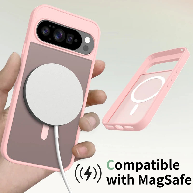 Slim Matte Clear Magnetic Case for Google Pixel 10 Series