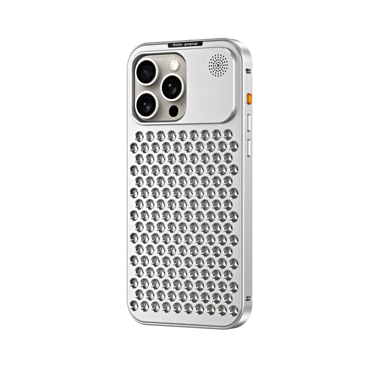 Shockproof Aluminum Metal Bumper Shell with Perfume Cooling Design for iPhone 15 Series