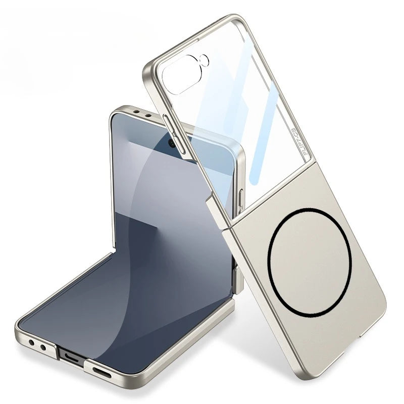 Luxury Slim Matte MagSafe Case with Built-in Screen Protector for Samsung Galaxy Z Flip 7