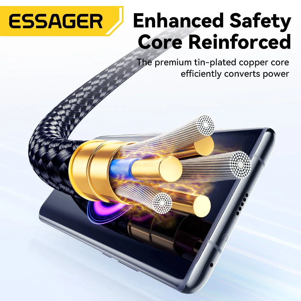 Essager 60W USB-C PD Cable with Digital Display