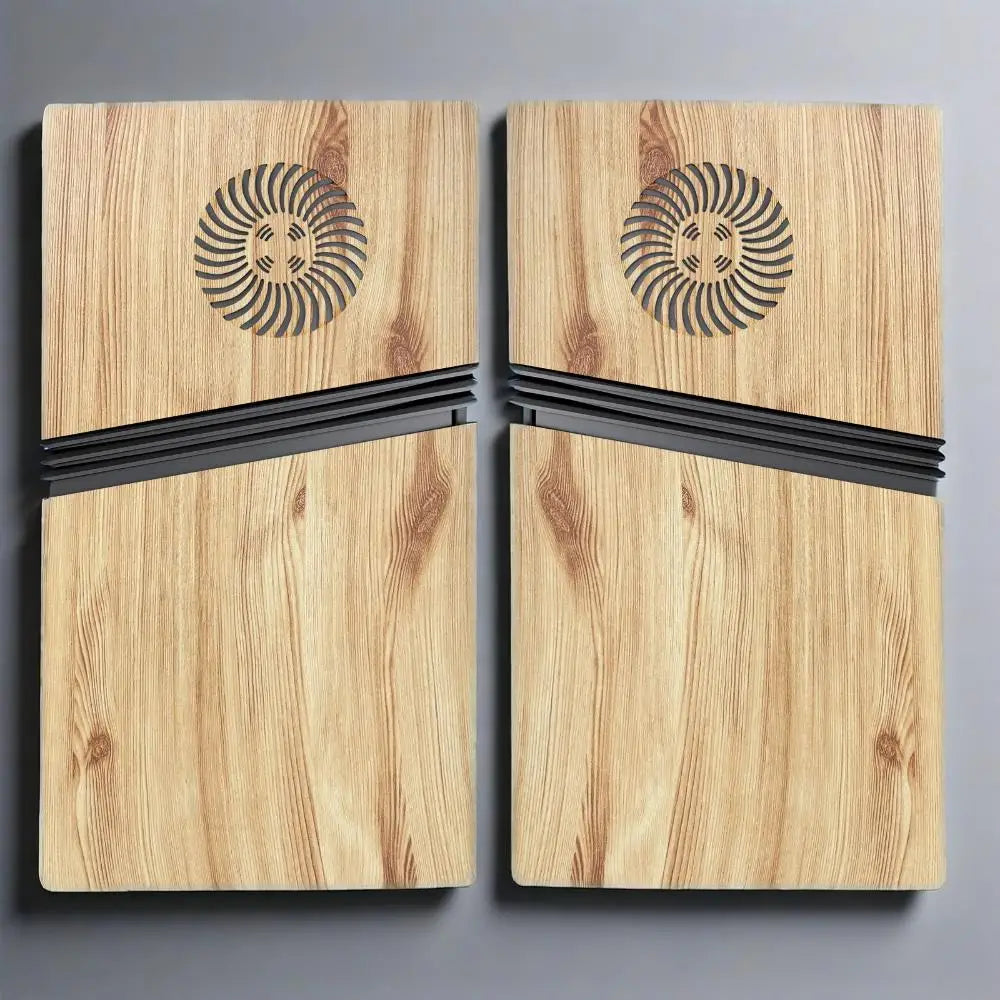 Wood Grain Design Faceplate for PlayStation 5 Pro Digital Edition