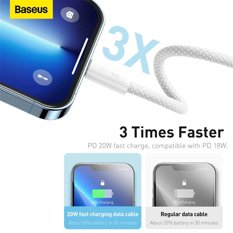Baseus 20W PD USB-C to Lightning Cable