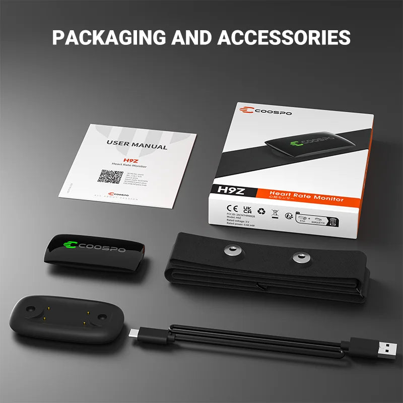 COOSPO H9Z IP67 Waterproof Heart Rate Monitor Armband