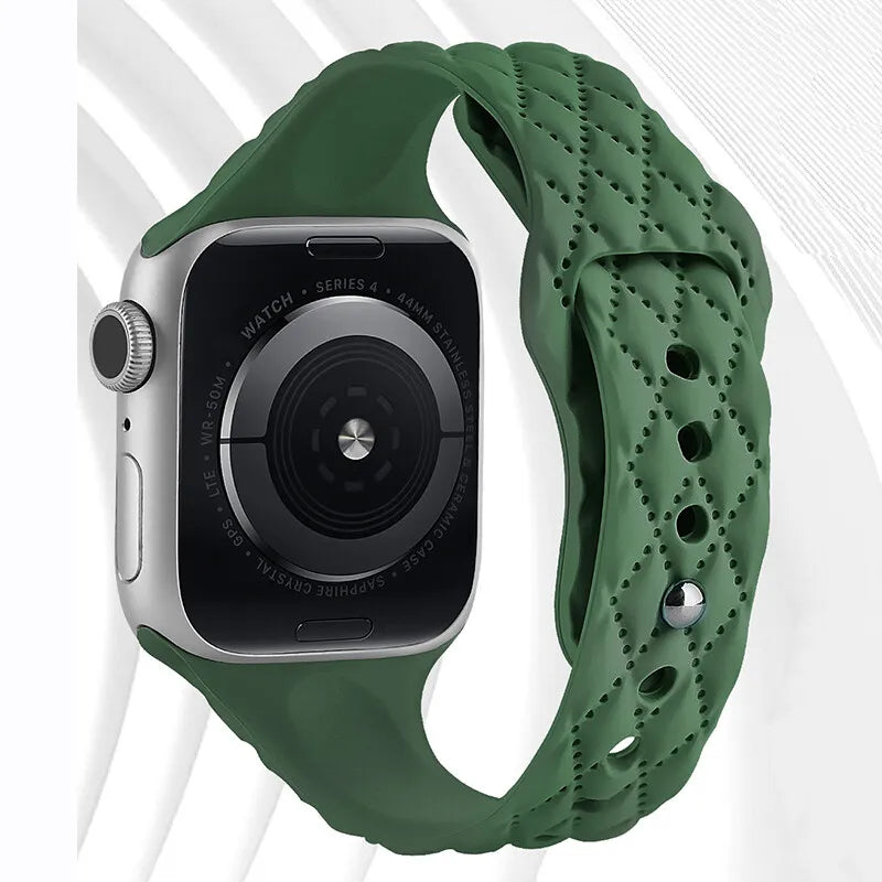 Lightweight Slim Silicone Bracelet for Apple Watch