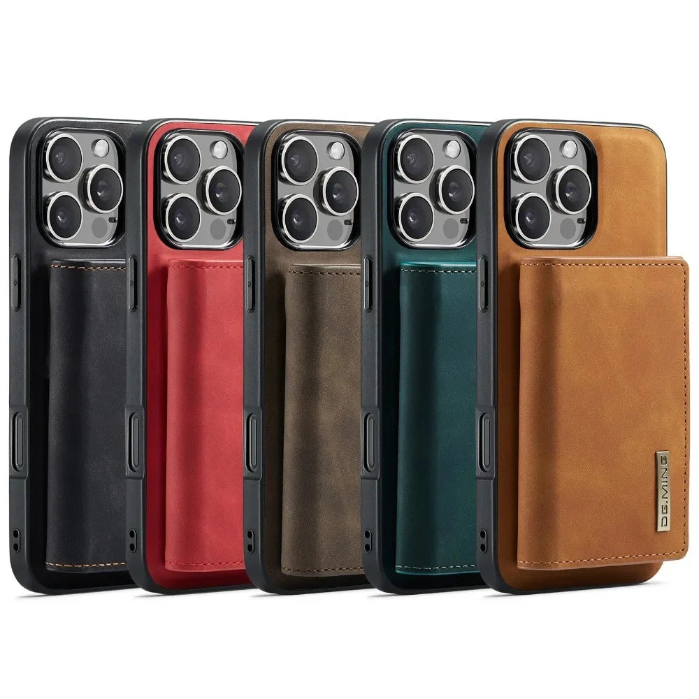 MagSafe 2-in-1 iPhone 15 Wallet Case with Kickstand & Detachable Card Holder