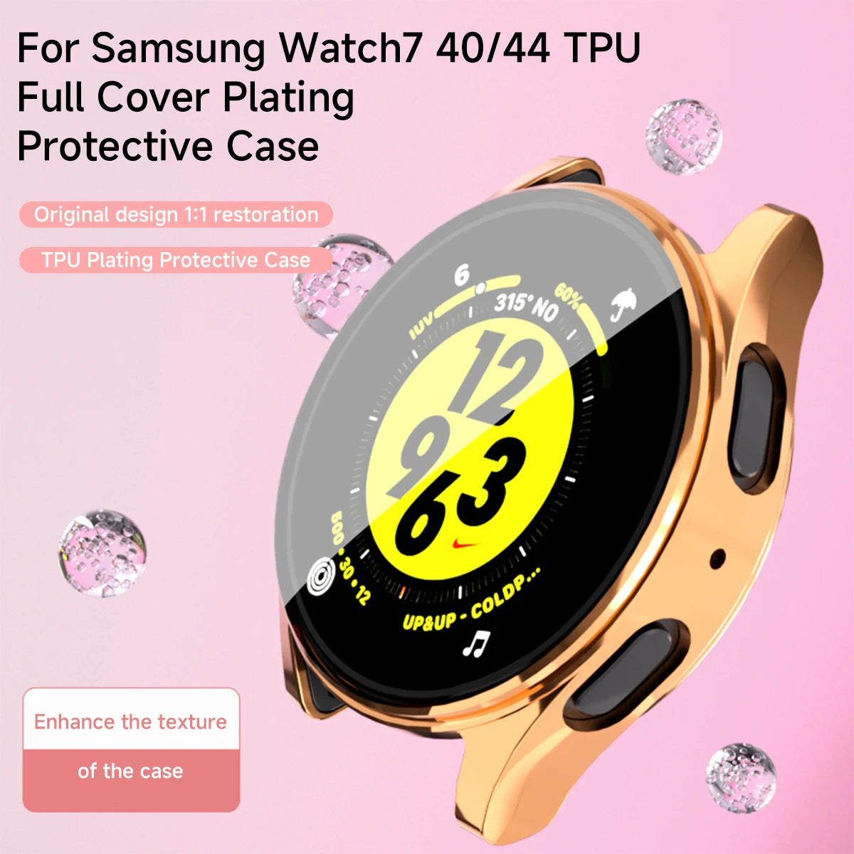 TPU Soft Case Film with Anti-Scratch Screen Protection for Samsung Galaxy Watch 7