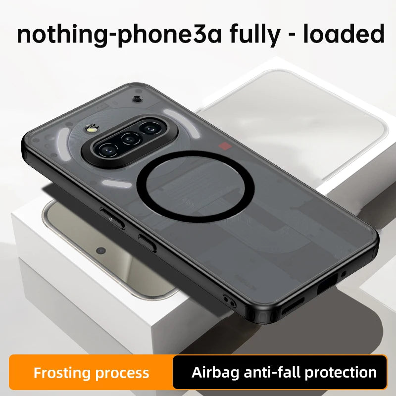 Shockproof Matte PC + TPU Magnetic Case for Nothing Phone 3a / 3a Pro