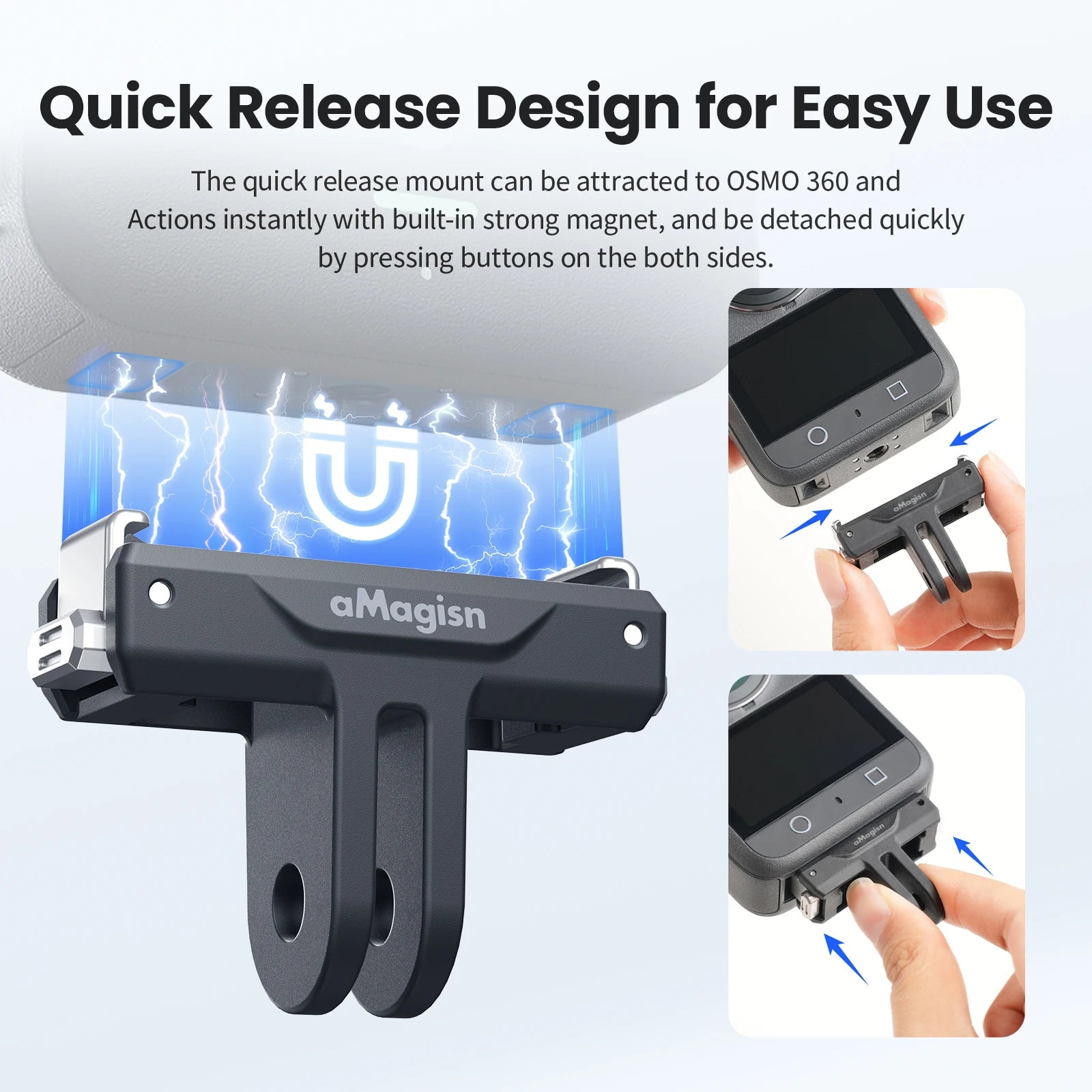 DJI Action 5 Pro Magnetic Quick Release Adapter