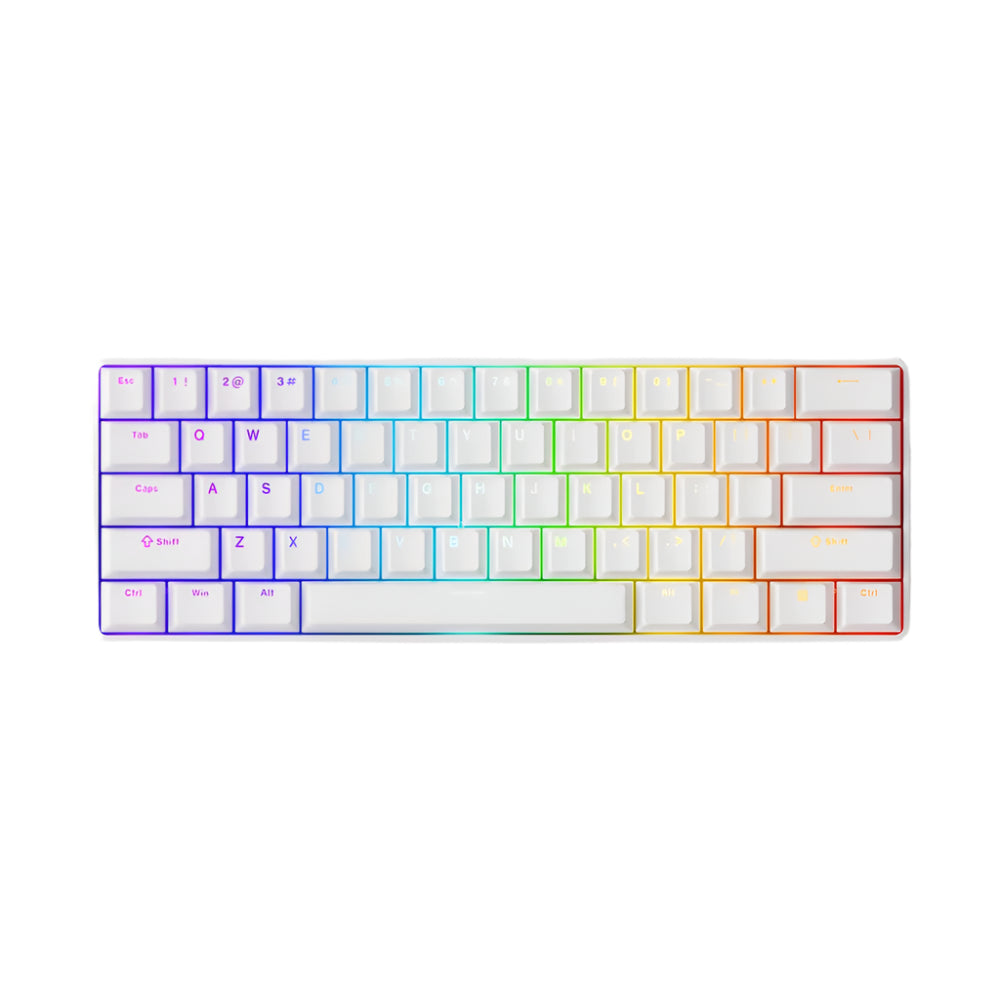 FUN60 Ultra Tri-mode keyboard with colorful keycaps on a white background