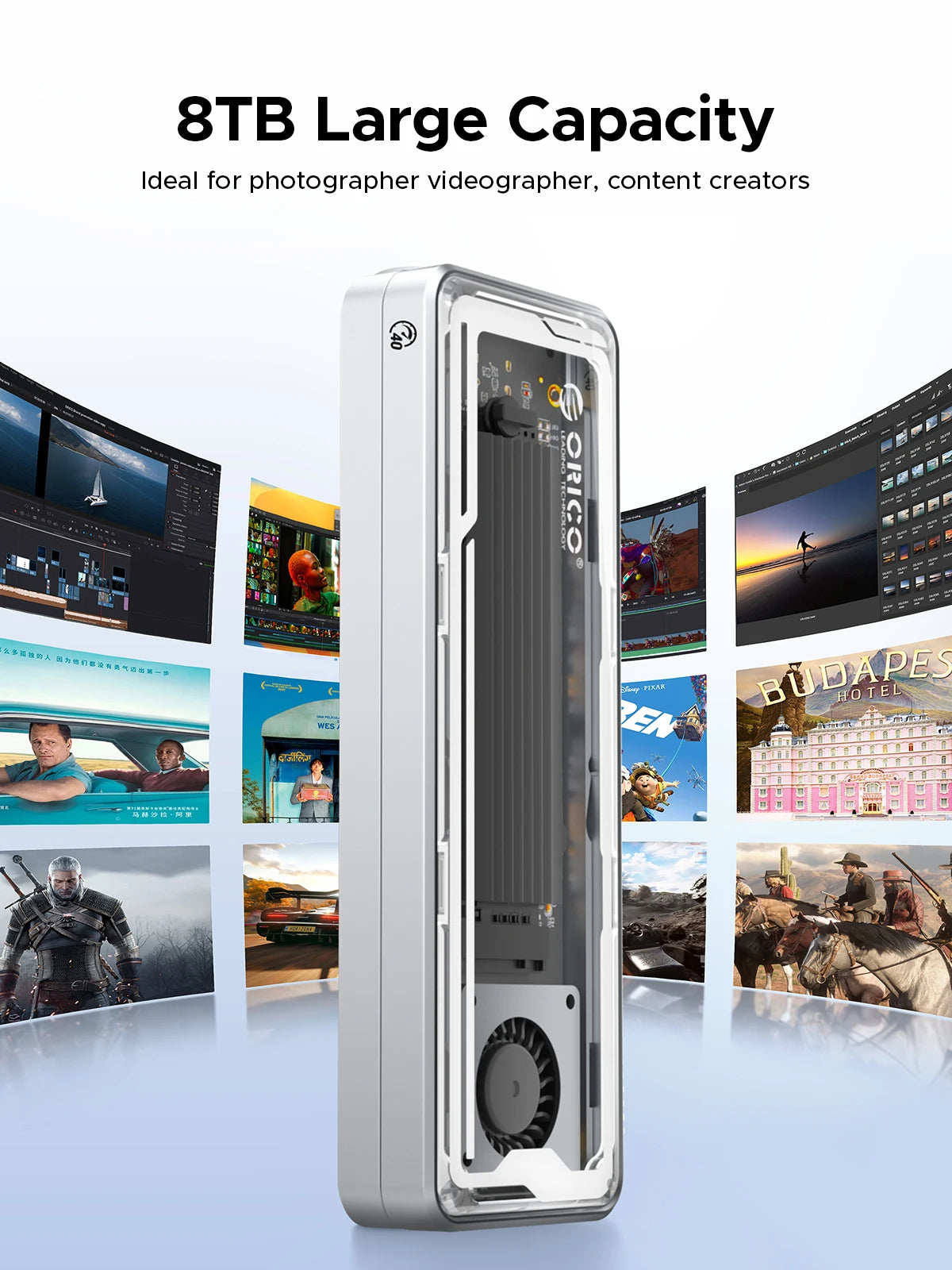 ORICO 40Gbps PCIe 4.0 NVMe M.2 SSD Enclosure