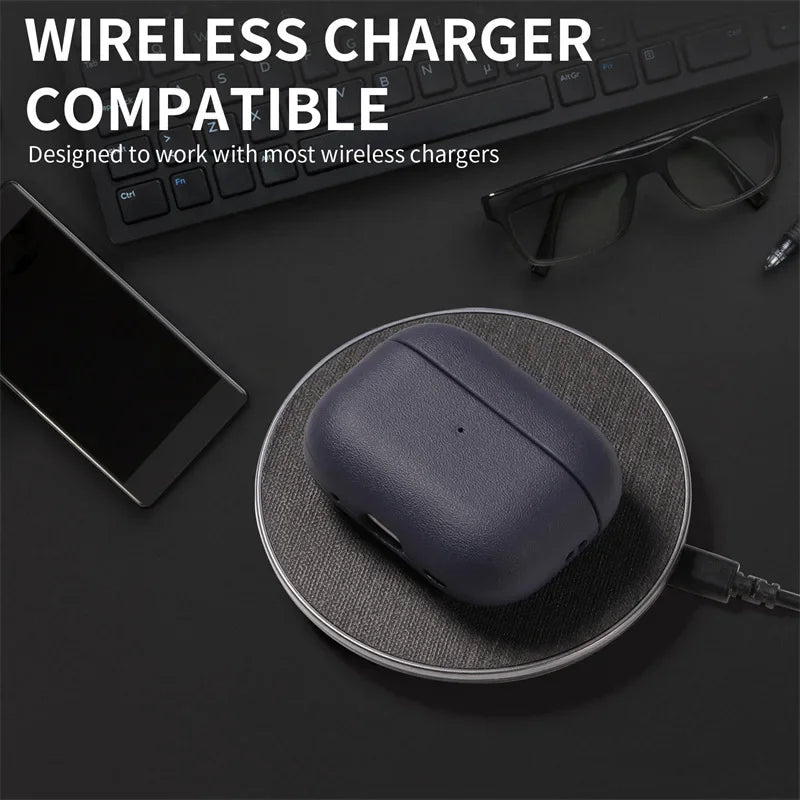 Stylish Leather Texture Case for AirPods Pro 3