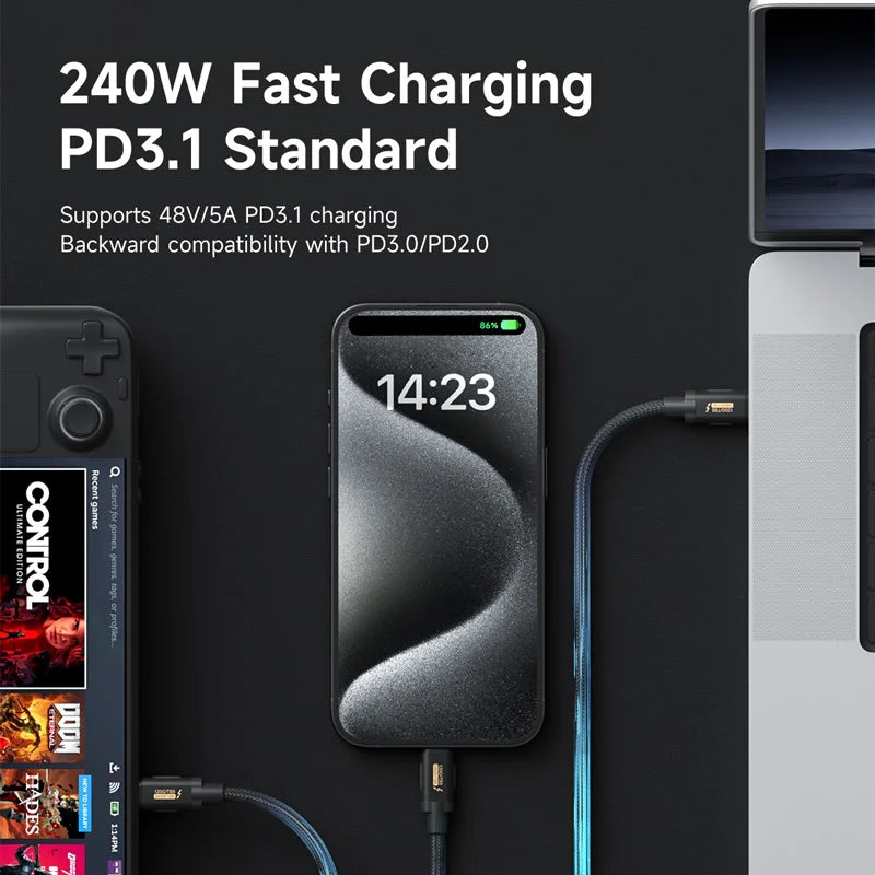 Hagibis High-Speed Thunderbolt 5 Cable