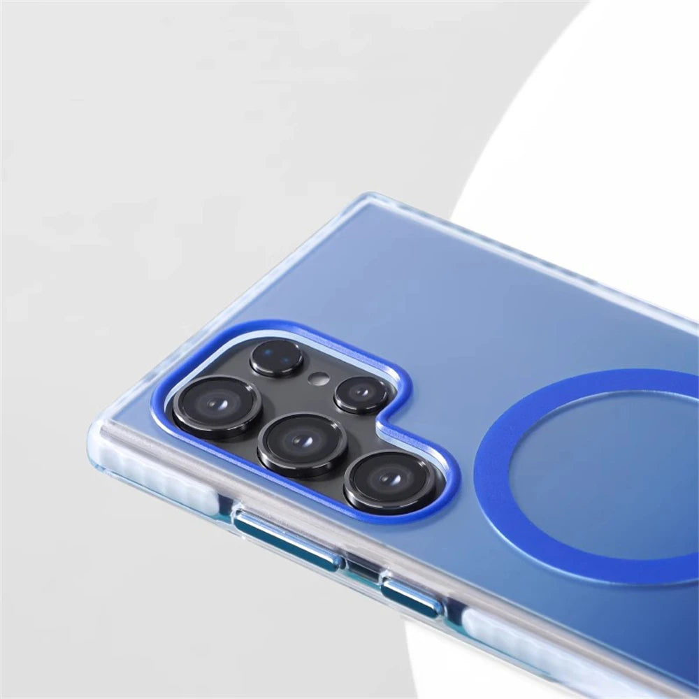 Shockproof Gradient Magnetic Bumper Case for Samsung Galaxy S25 Series