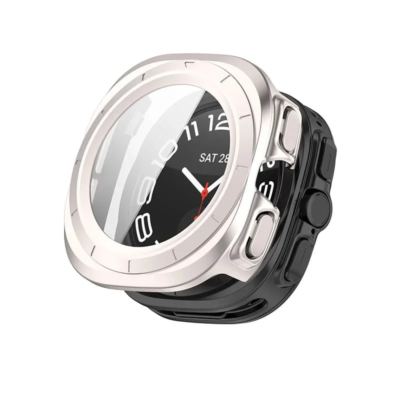 PC Case with Tempered Glass Screen Protector  Samsung Galaxy Watch Ultra and Samsung Galaxy Watch Ultra (2025)