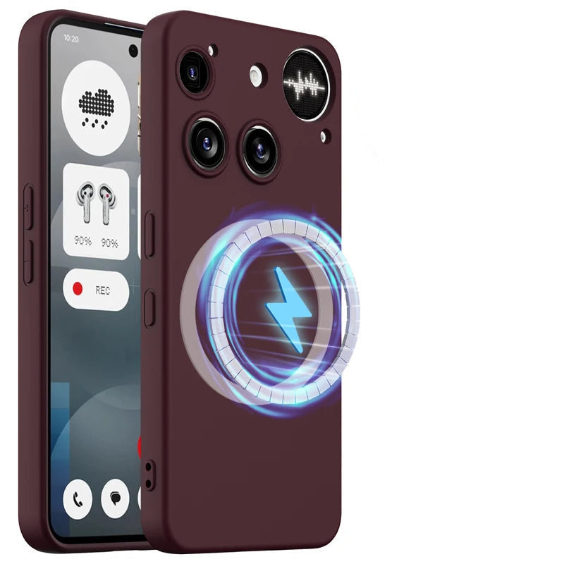 Soft Liquid Silicone Magnetic Case for Nothing Phone 3