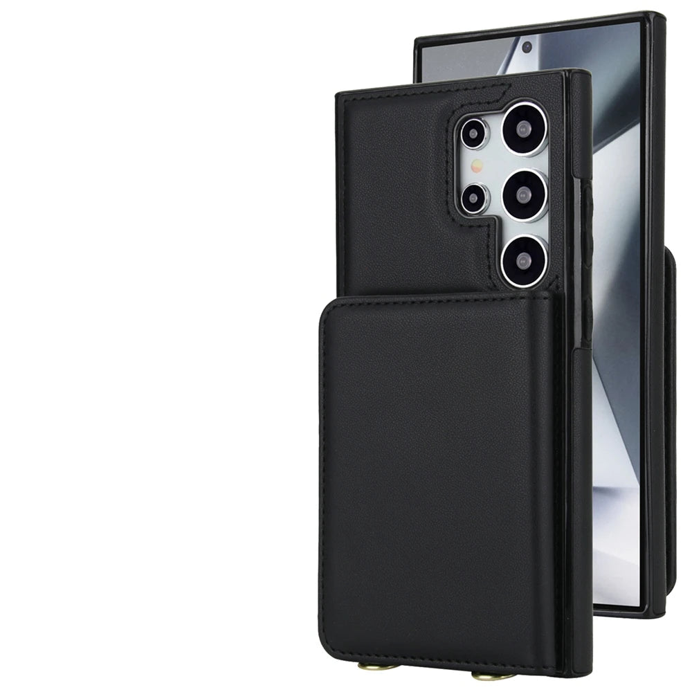 Premium Crossbody Leather Wallet Case for Samsung Galaxy S25 Series