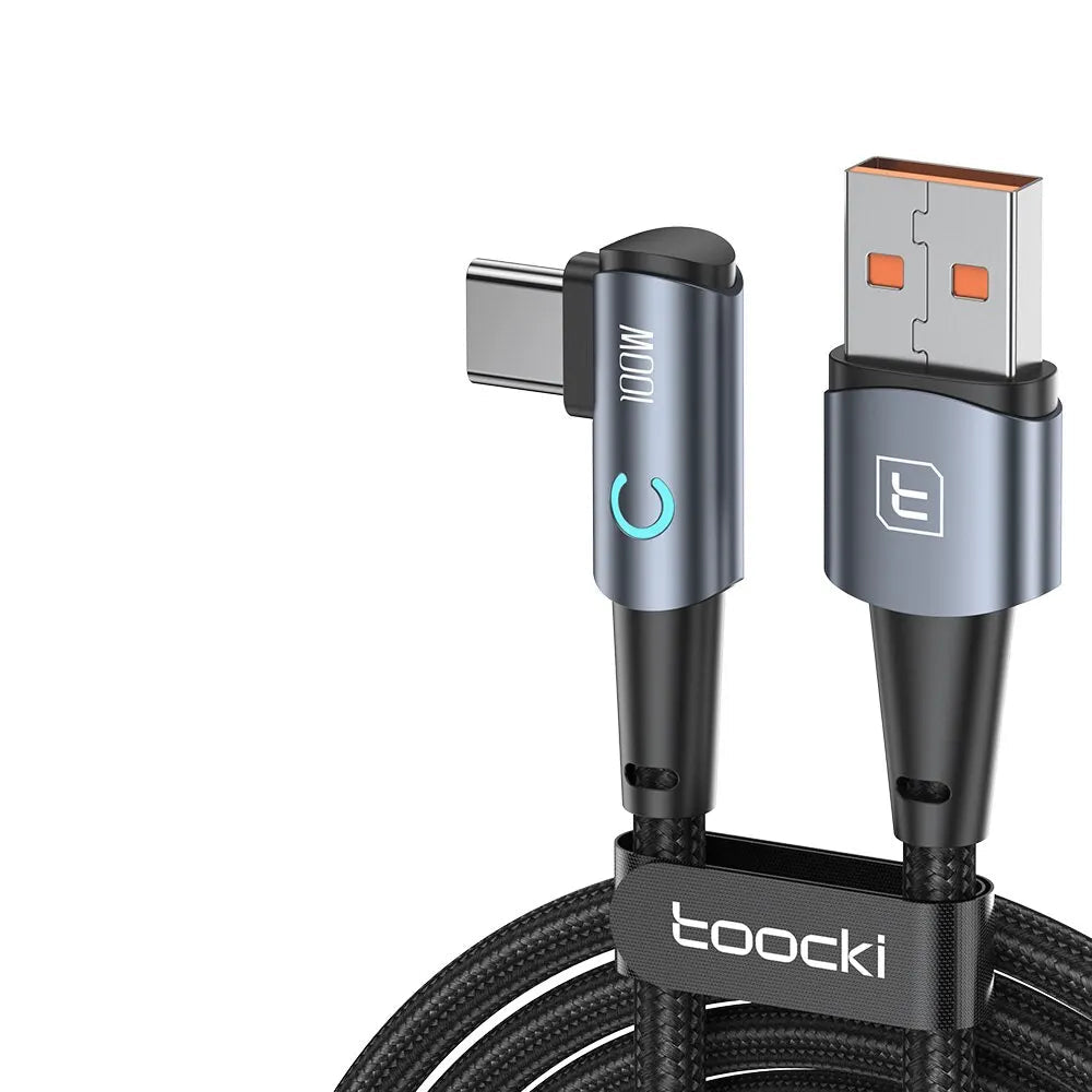 Toocki 6A USB-C 90° Fast Charge Cable