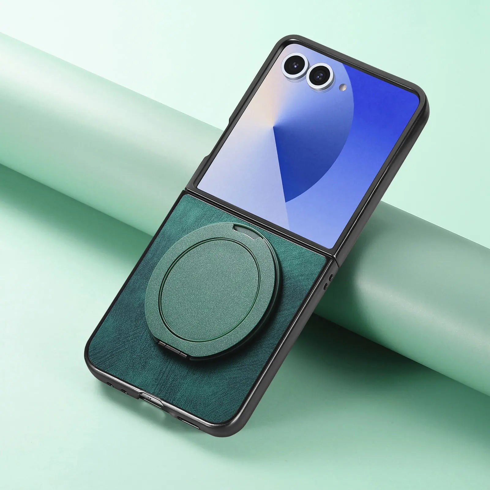 Retro Leather Case with 360° Rotating Bracket for Samsung Galaxy Z Flip 7