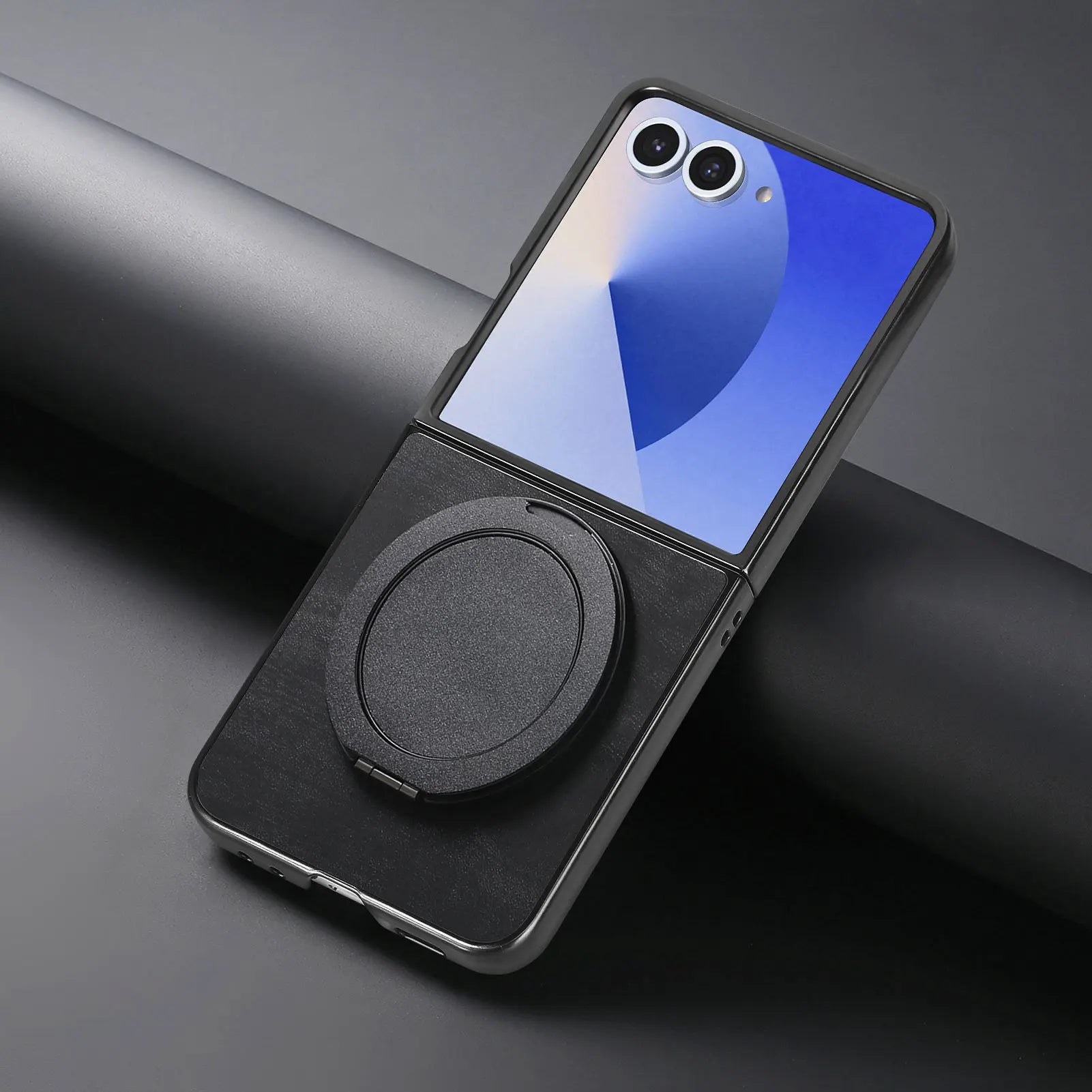 Retro Leather Case with 360° Rotating Bracket for Samsung Galaxy Z Flip 7