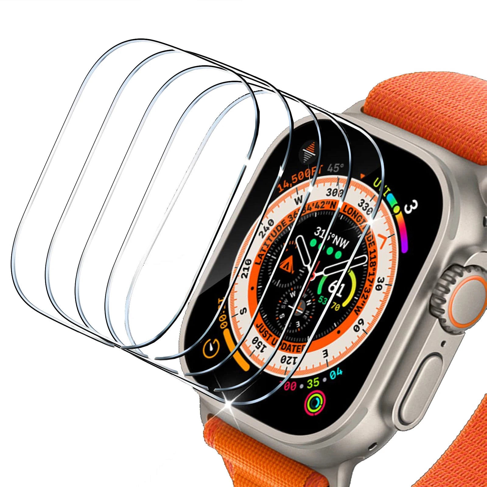 Anti-Scratch Waterproof Screen Protector for Apple Watch Ultra