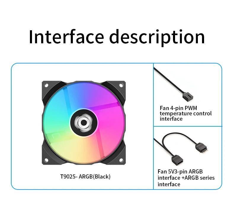 TEUCER T9025 ARGB 90mm CPU Fan
