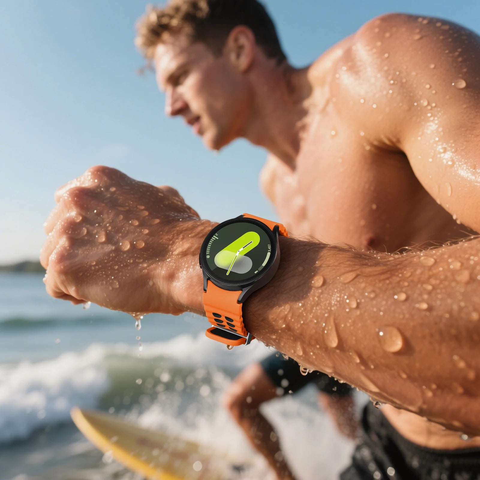 Marine-Style Silicone Band for Samsung Galaxy Watch 7