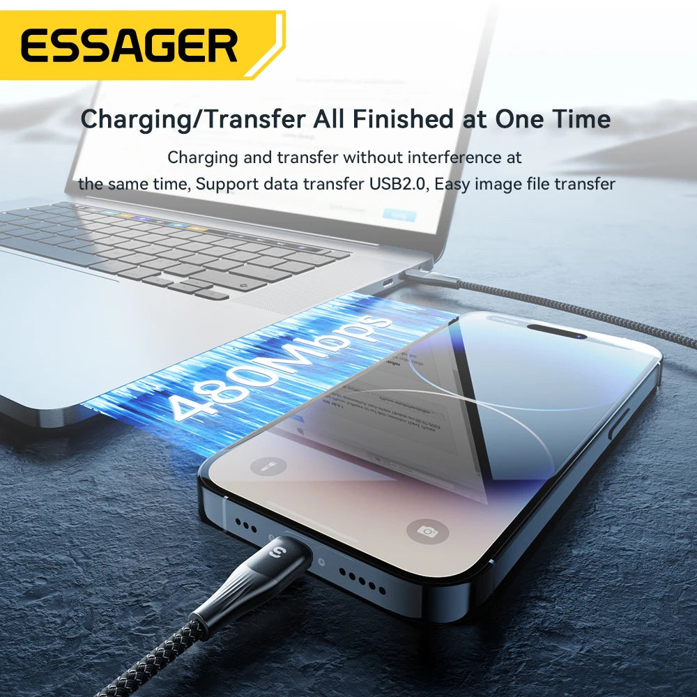 Essager USB Type-C to Lightning Data & Fast Charging Cable