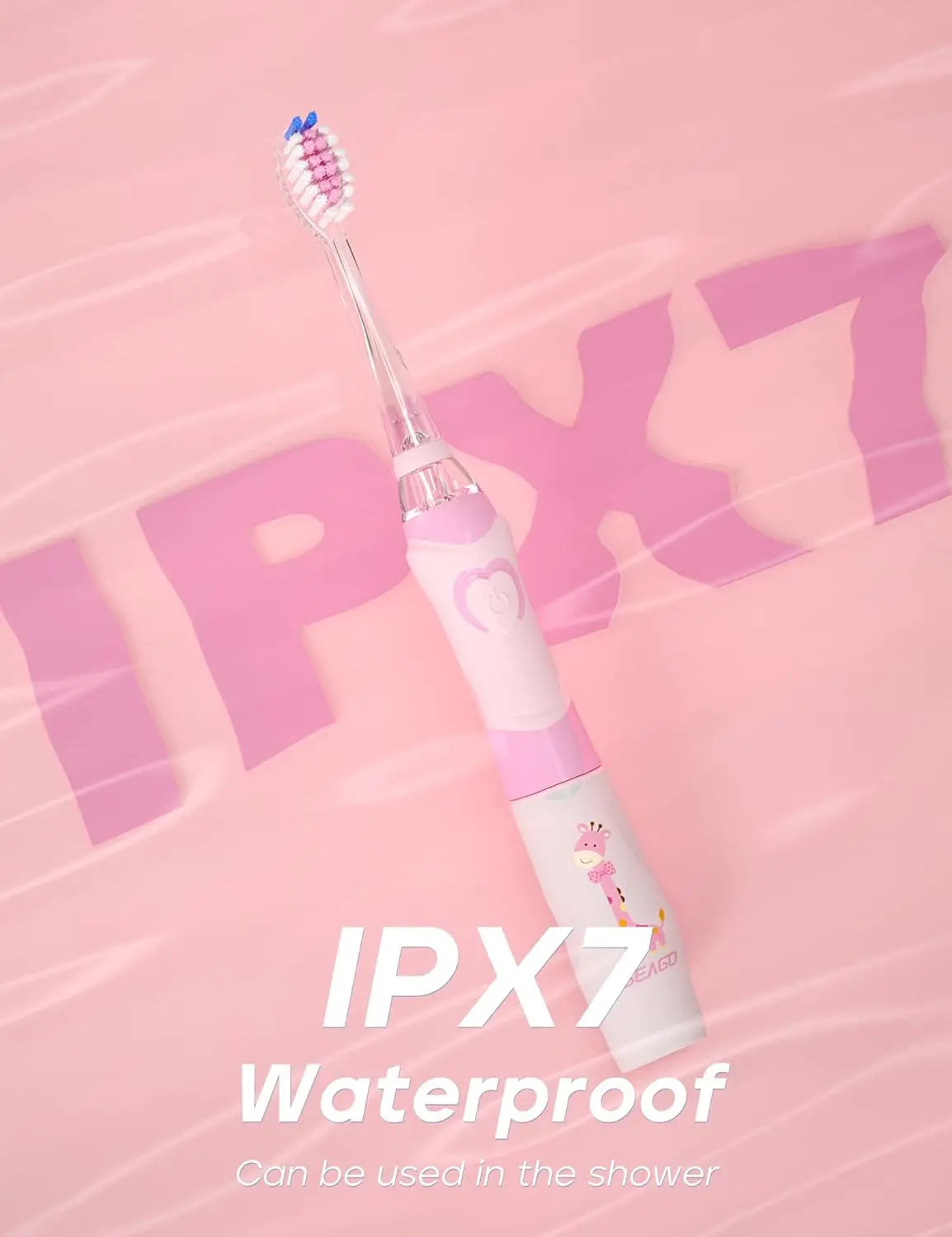 SEAGO Kids Electric Toothbrush & 12 Replacement Heads