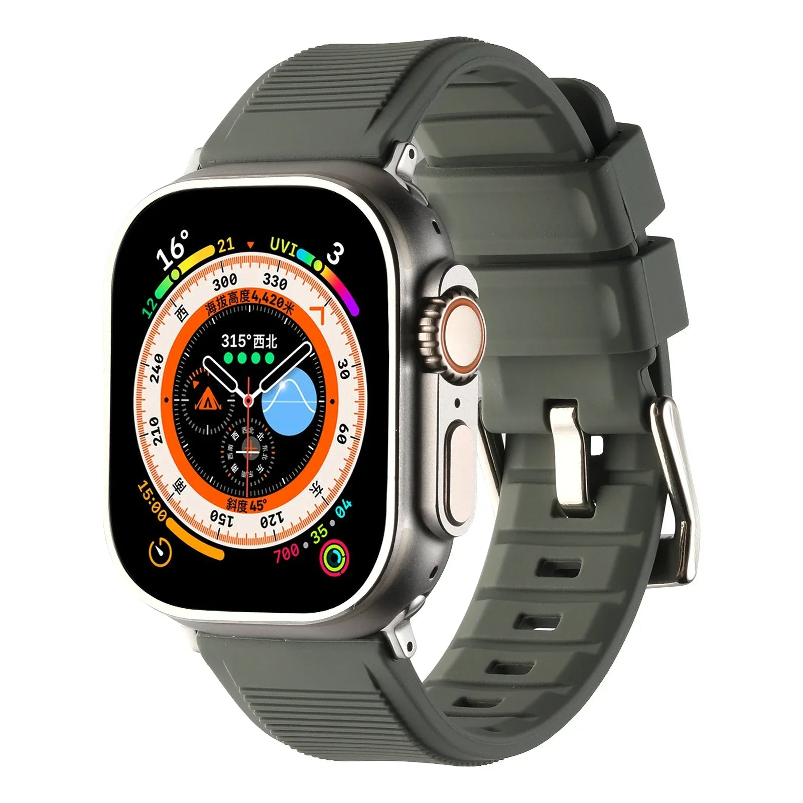 Durable Silicone Replacement Strap for Apple Watch