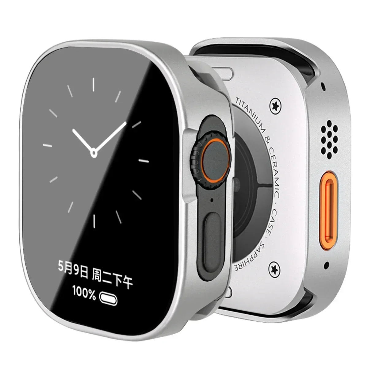 Durable Full-Coverage Metal Case for Apple Watch