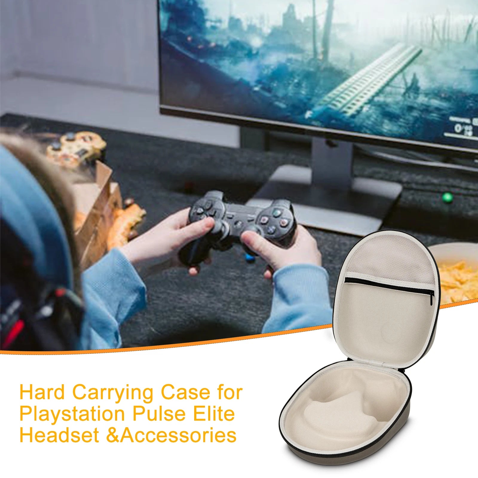 Portable Storage Case for PlayStation PS PULSE Elite Wireless Headset