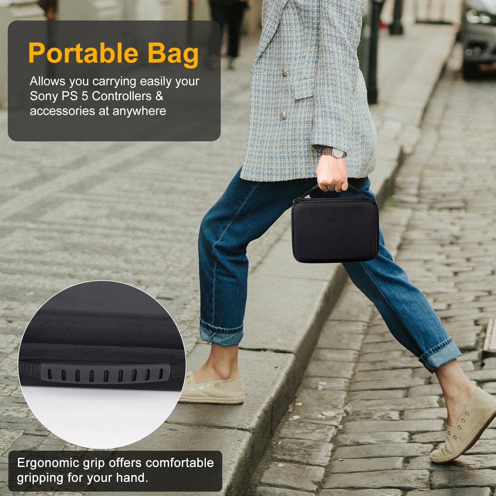 Hard EVA Protective Cover Shell Box Bag for PlayStation 5 Controller