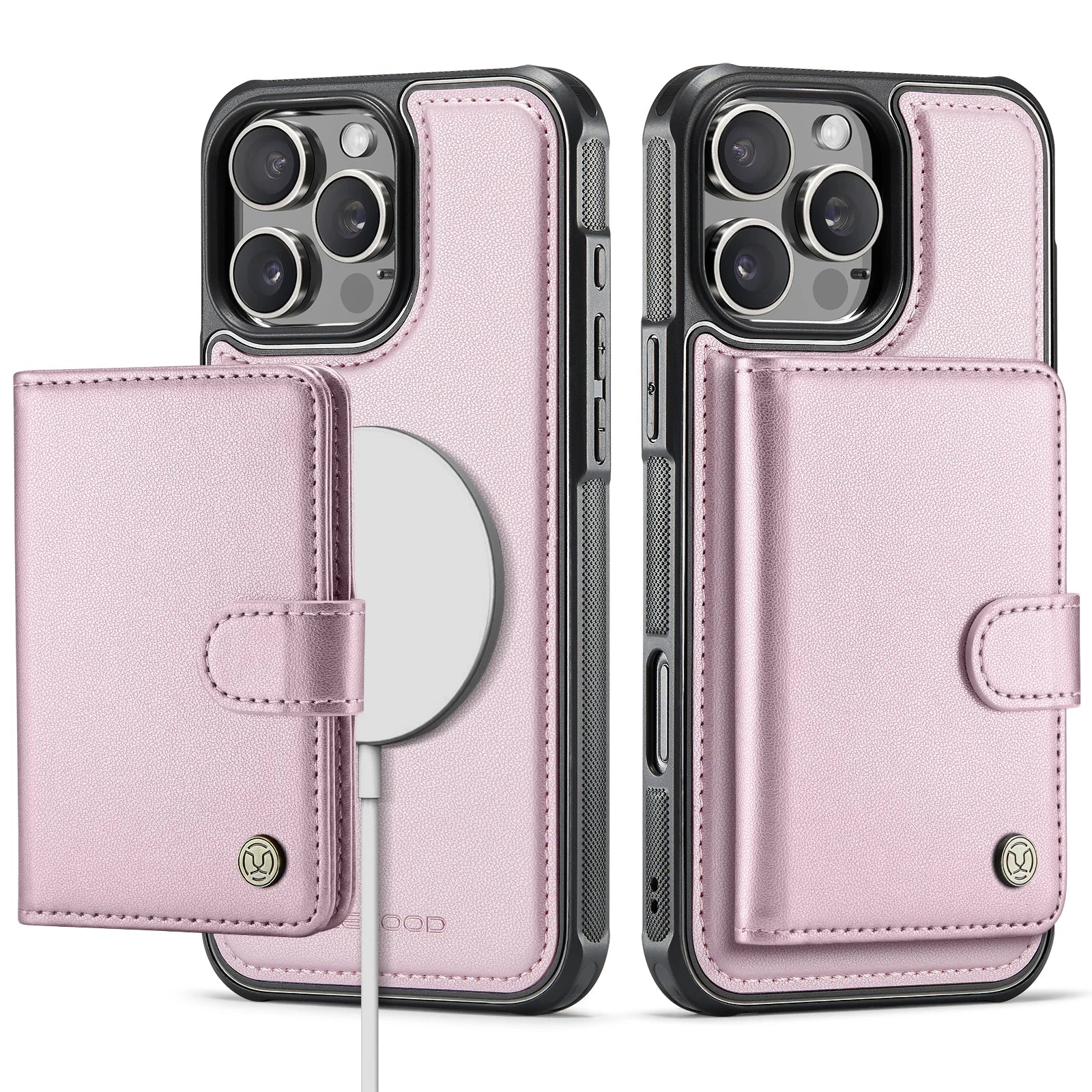 MagSafe Compatible Wallet Case with Card Slots & Stand for iPhone 16 Series