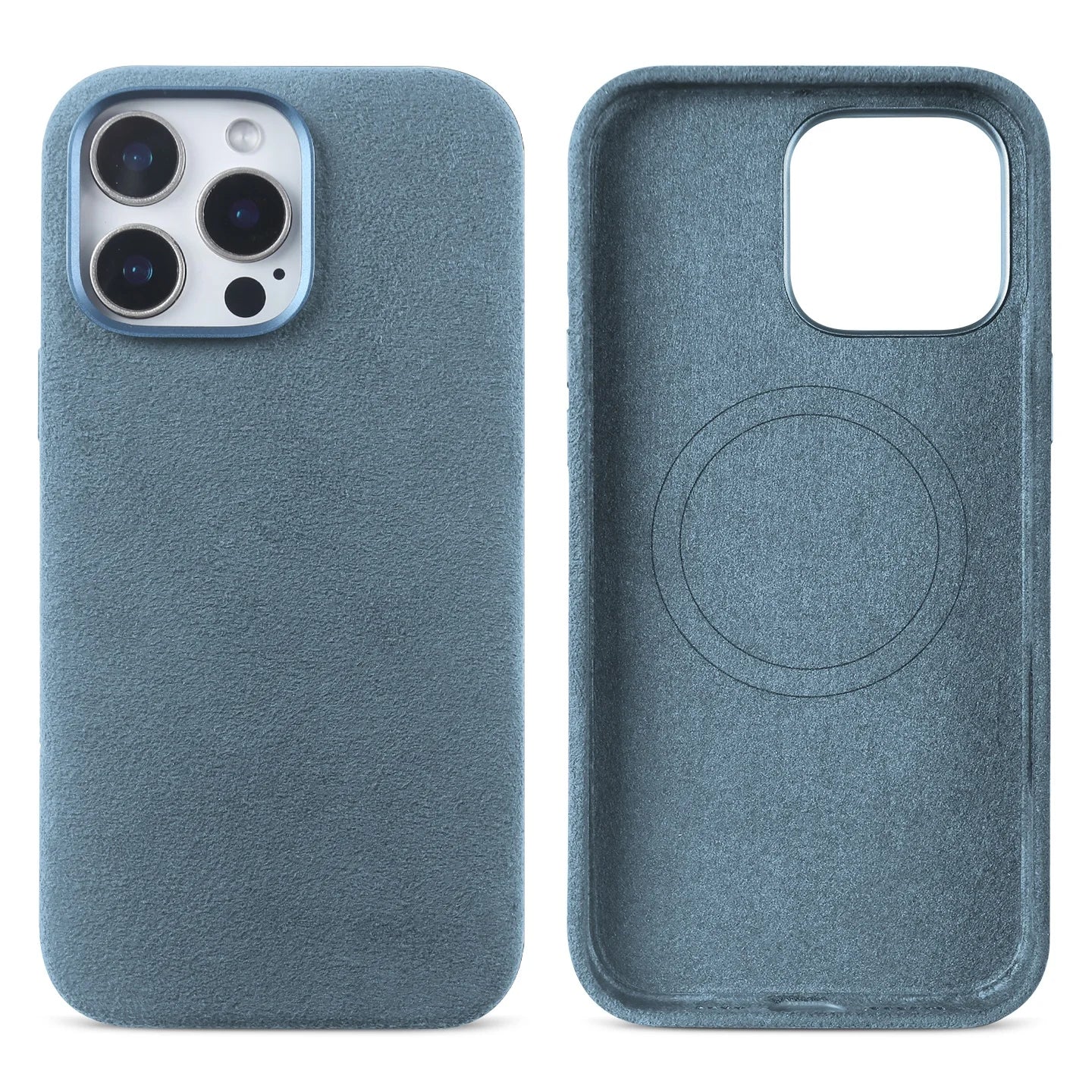 Luxury Full-Wrapped Alcantara MagSafe Case for iPhone 16 Series