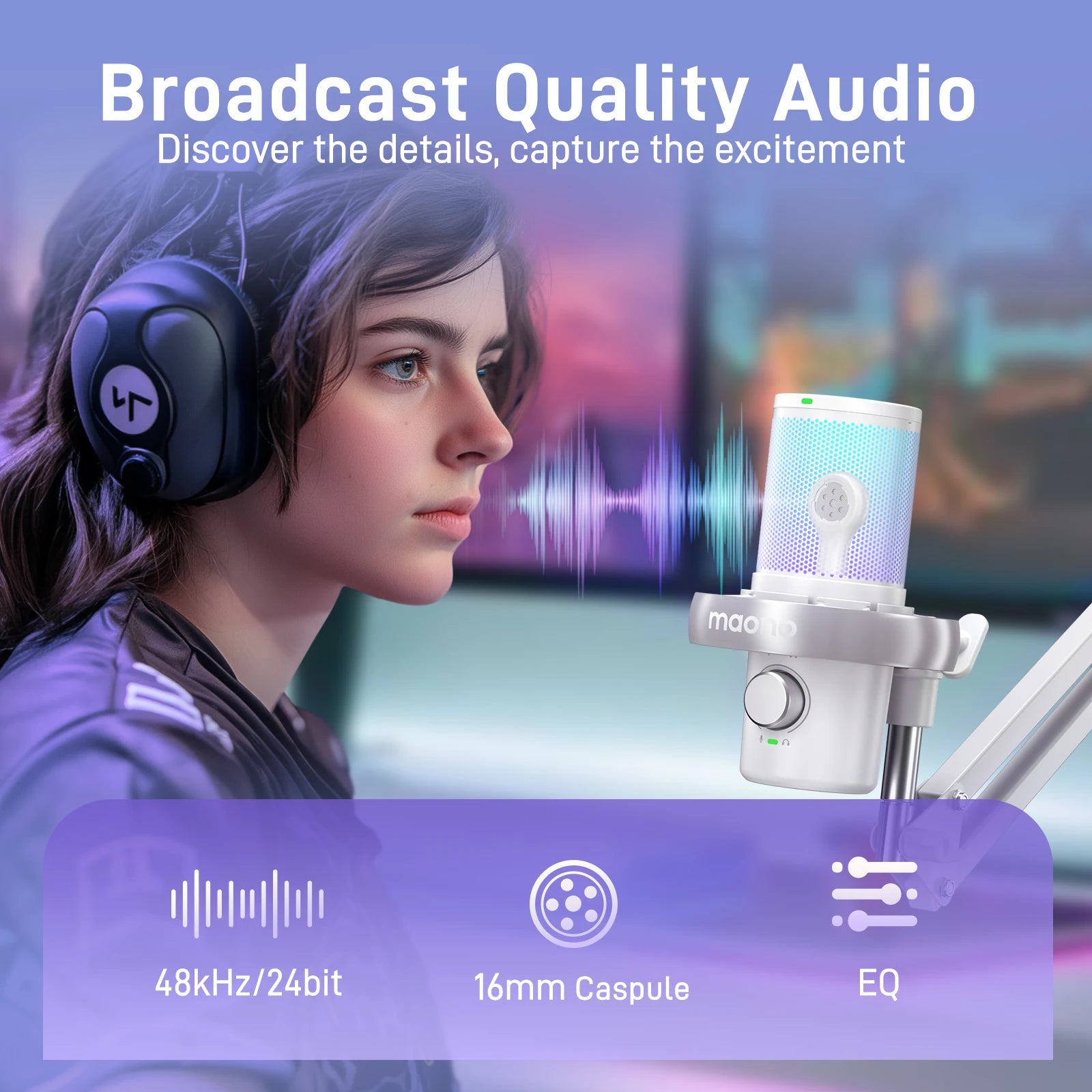 MAONO DM40 Pro Wireless USB Gaming Microphone