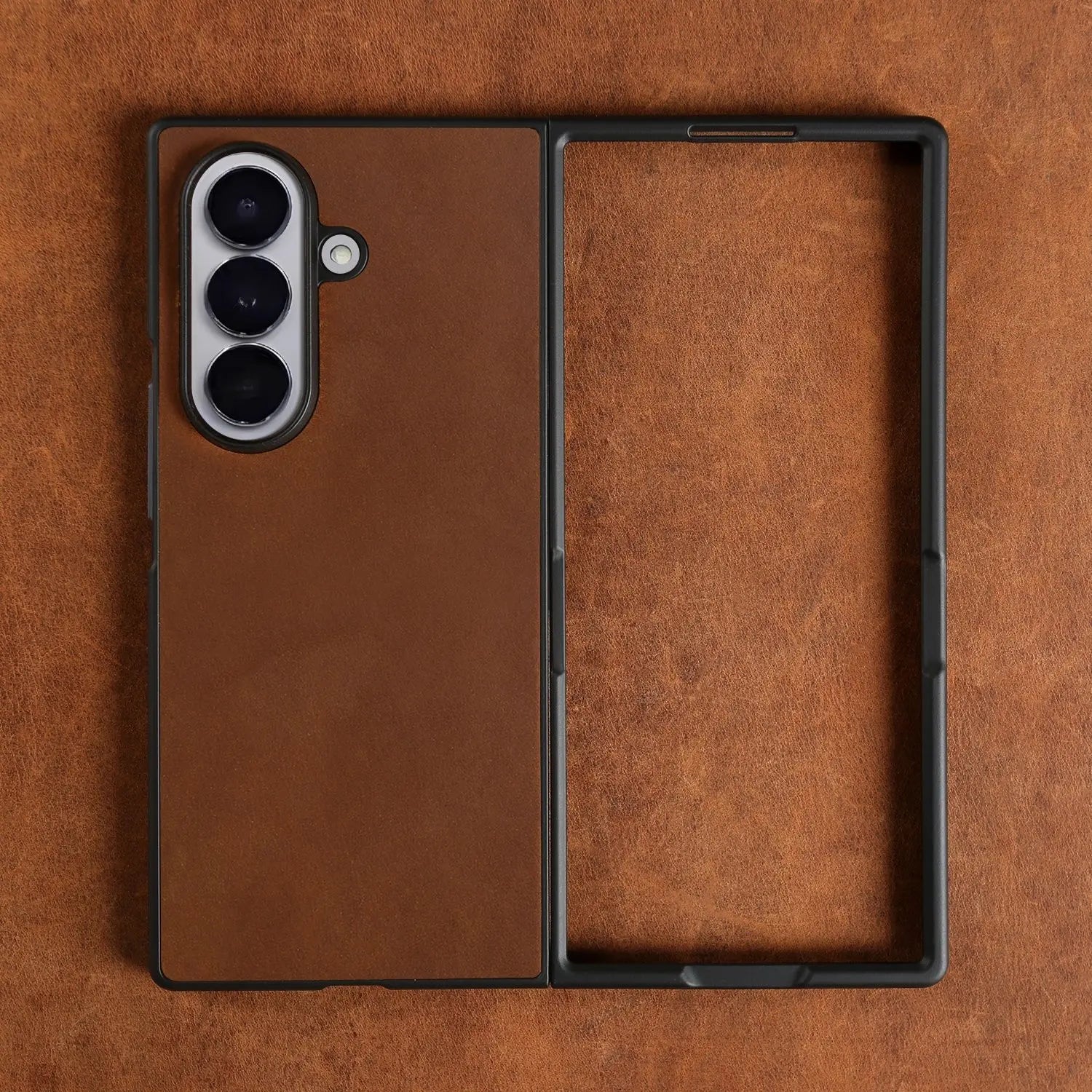 Retro Crazy Horse Genuine Leather Case for Samsung Galaxy Z Fold 7