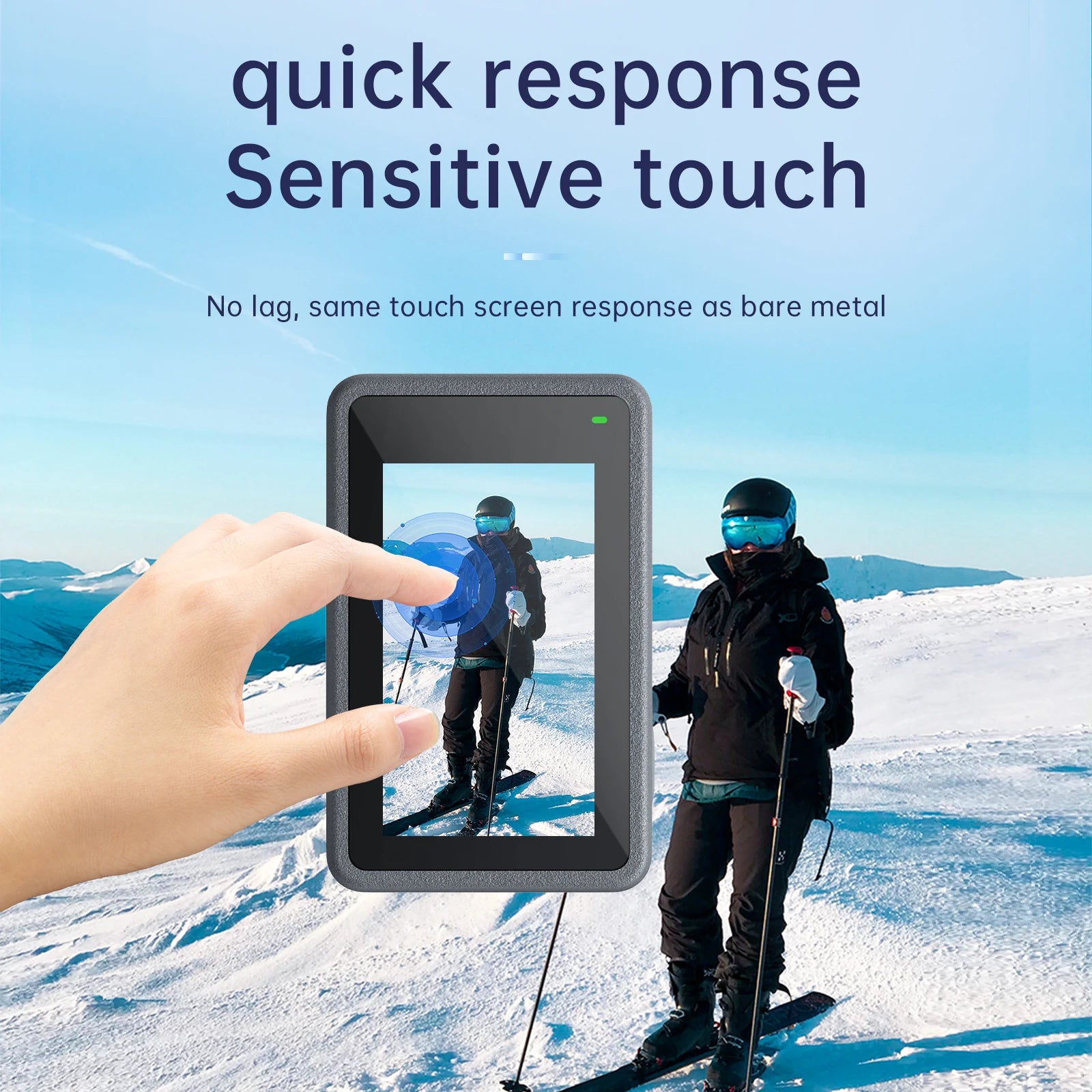 TELESIN Tempered Glass Screen Protector for DJI Osmo Action 3 – Ultimate Protection