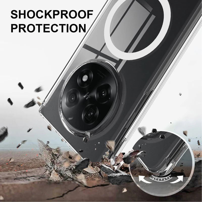 Anti-Fingerprint Transparent Magnetic Case for OPPO Find N5